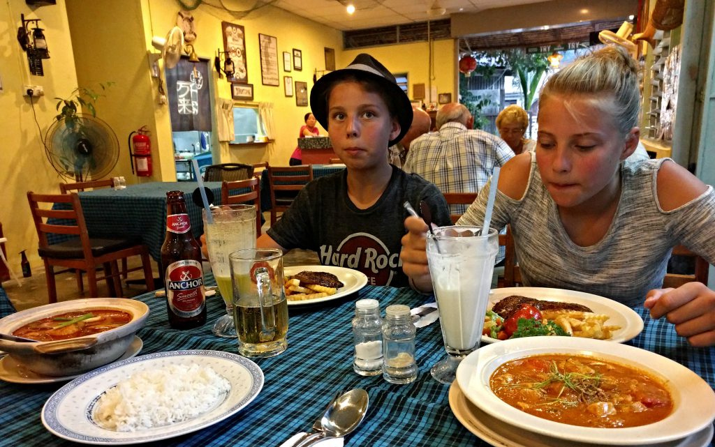 Abendessen im "Boatman"